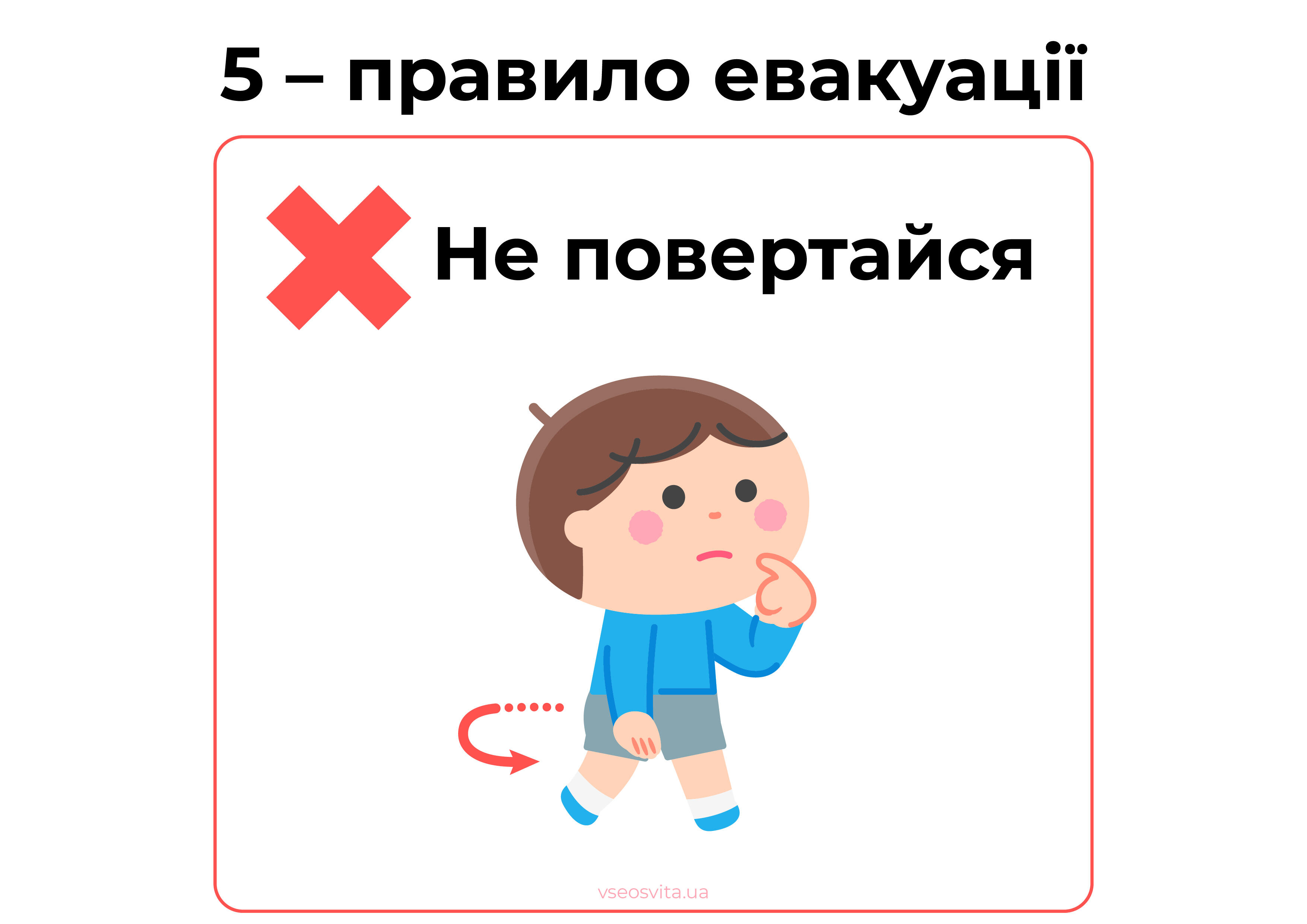 Правила евакуації для дітей | Ілюстрації. Різне