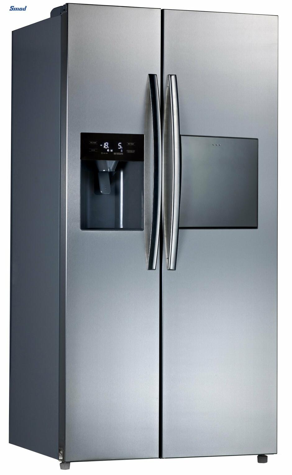 China Side by Side Double Door Refrigerator No Frost Fridge with Ice Maker - China Defrost Fridge and Automatic Defrost Fridge price