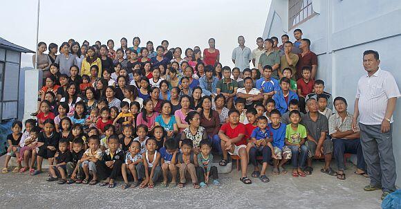 In PHOTOS: World's largest family in India - Rediff.com News
