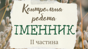 Контрольна робота "Іменник" ( 2 частина)