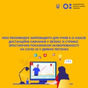 Школам, коледжам і вишам рекомендовано перейти на дистанційку, – МОН  