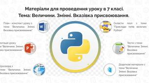 Величини. Змінні. Вказівка присвоювання.
