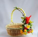 Як задекорувати великодній кошик(21 фото-ідея) | Basket decoration, Creative gift baskets, Coconut decoration