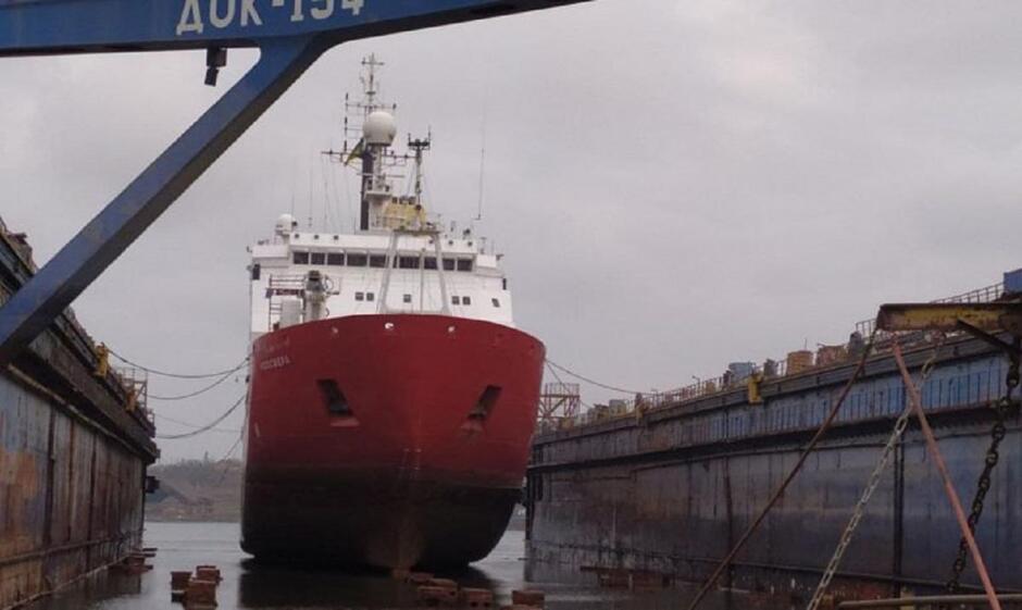 Український криголам «Ноосфера» відправиться у перший рейс до Антарктиди / фото uac.gov.ua